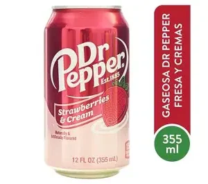 Gaseosa Strawberries & Cream Dr. Peper La. 355ml