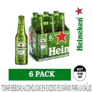 Cerveza Heineken Bot. PackX6 c/u330Ml