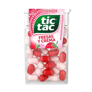 Caramelos Fresas y Crema Tic Tac Env. 16Gr