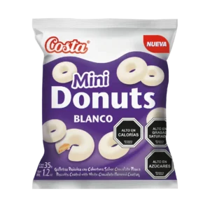 Galleta Choco Donuts Blanco Costa Bol. 33Gr