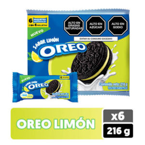 Galleta Limon Oreo PackX6 216Gr